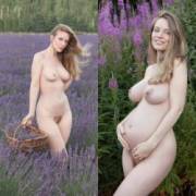 Another Perfect Body Loaded Up With A Baby... Love How She's Gained Like Four Cup ...