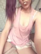 80'S Love; Chewing Bubblegum And Sideways Ponytail