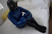 Latexjess - Blue Suit By Fantastic Rubber