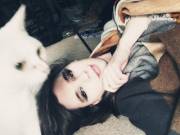 New Makeup (And Photobombing Cat)