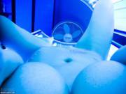 Nikki Sims Getting Her Tan On