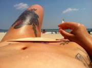 Brewin Suicide Blazin' A Fattie At The Beach