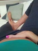 Ariella Ferrera's Hand Down Her Pants