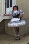 French Maid - Posing In My One Of My French Maid Uniforms