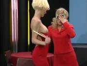 A Few Ladies Present Another Woman’s Ass To A Blonde.