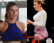 Alexandra Daddario And Scarlett Johansson Two Of The Best Jiggles Around