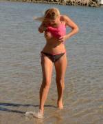 Nadeea Volianova Struggling With Her Bathing Suit