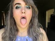 Drool Selfie (Oc, Crosspost From R/Mouthwideopen)