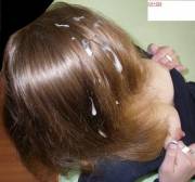 Hard Nipples After Getting Cum In Her Silky Hair