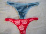 When You've Got Two Of Your Sister's Vs Thongs (Small) Which One Do You Cum On? Both ...