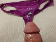 Cumming On A Slick Thong