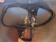 Wife Left Her Thong Hanging In The Bathroom.