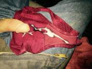 A Friend Borrowed My Wife's Panties And Sent Me This Pic