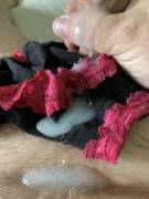 Cumshot On Borrowed Panties.