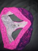 Wife's Pink And Purple Panties - Sorry For The Small Load