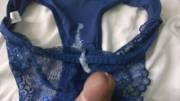 Family Friend (26) Blue Panties Cummed On