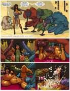 Osira Fucks Her Huge Monster Slaves