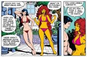 Starfire And Wonder Girl At The Pool [The New Teen Titans 2]