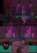 Bar Sex Commision [Anthro, Public, F/F, Oc X Oc, 3 Pages, Artist: Lumo]