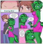 Jade Aurora Escorting [Anthro, F/M, Oc X Oc, 3 Pages, Artist: Koimii]