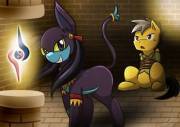 Treasure Hunt [Dialogue In Imgur Description, Rule 63, F/M, Daring Do X Ahuizota, ...