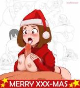 Merry Christmas From Ochaco! (Koshiosaur)