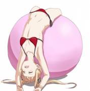 Eriri On An Exercise Ball [Saekano] (X-Post /R/Sawamuraspencereriri)