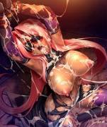 Taimanin Asagi Tied And Plastered