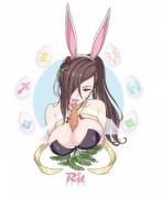 Bunny Kagero Wishes You (And A Carrot) A Happy Easter. (R3Dfive)