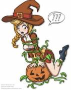 Enri Emmot Pumpkin Bondage By Stickyscribbles