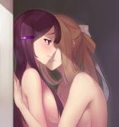 Monika Coming On To Yuri (Iandrea) (Edit By Me)