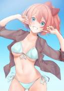Happy Sayori In A Bikini [Xhuntei]