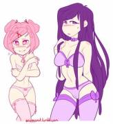 Natsuki &Amp;Amp;Amp; Yuri In Lingerie [Sniggy]