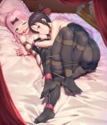 Kaguya And Chika Tied Up