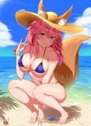 Tamamo At The Beach [Fate]