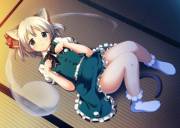 Nekomimi Youmu Showing Her Belly [Touhou]