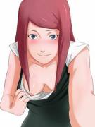 Kushina Being An Embarrassed Tease