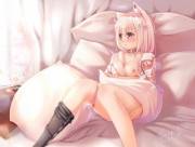 Good Girl Relaxing At Home While Her Master Is At Work