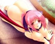 Looking Up At Her Master