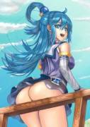 Aqua May Be Useless, But She's Thicc As Hell While Being Such