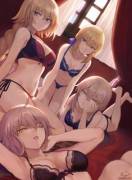 Saberfaces In Lingerie