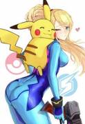 Samus &Amp;Amp;Amp; Pikachu