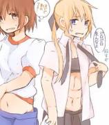 Just A Peek At Those Abs