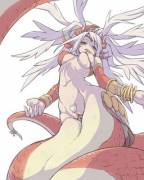 Daily Lamia #4: Slightly Winged Hair