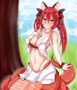 Adorable Twin-Tail Lamia (Xpost From R/Monstergirl)