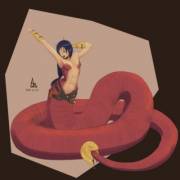 Sleepy Naga Girl By Azarga