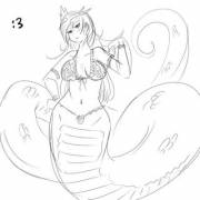 Snek Sketch By Itsuune.