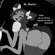 A Maid’s Choice In Underwear (Muffet, Undertale) [Haaru]