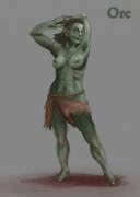 Orc Fantasy Pin-Up Oc