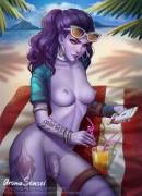 [Average] Widowmaker Relaxing On The Beach (Aroma Sensei)